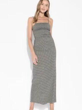 🌸NWT WILD FABLE BLACK AND WHITE GINGHAM MAXI DRESS SIZE XL🌸